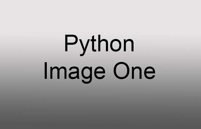 python image one